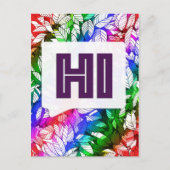 Say Hi Postkarte (Vorderseite)