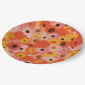 "Say it in Flowers" Paper Plate Pappteller (Schrägansicht)