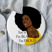 Say it LOUD I'm BLACK and I'm PROUD Button (Beispiel)