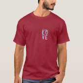 Say Liebe Custom T - Shirt Trendy Gradient Typogra (Vorderseite)