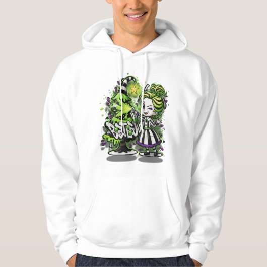 "Say My Name" Graffiti 3D Crop Hoodie | Strange (Vorderseite)