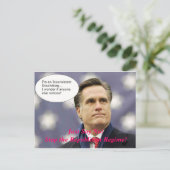Say No Romney 2012 - And No to the GOP Regime! Postkarte (Stehend Vorderseite)