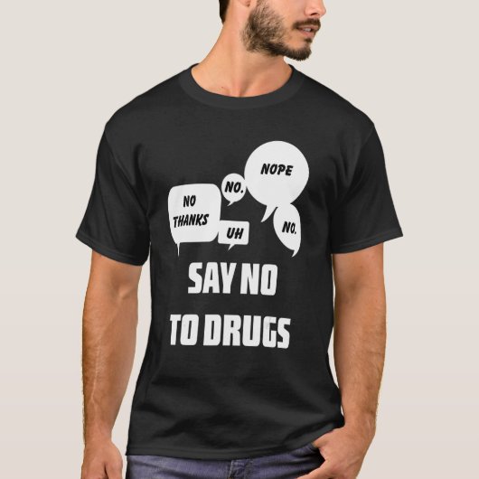 Say No To Drugs Red Ribbon Week T-Shirt (Vorderseite)