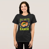 say no to ramen Tri-Blend shirt (Vorderseite voll)
