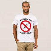 SAY NO TO THE MARK OF THE BEAST CHRISTIAN T-SHIRTS (Vorne ganz)