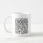 Say Out Loud Funny Sarcastic Sprichwort Kaffeetasse (Links)