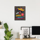 Say Queso Mexican Fiesta Foto Booth Poster (Heimbüro)