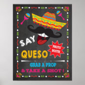 Say Queso Mexican Fiesta Foto Booth Poster (Vorne)
