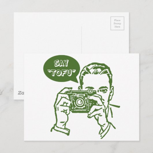 Say Tofu Postkarte (Vorne/Hinten)