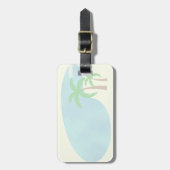 Say Vacation Retro Art Spaß Nostalgie Gepäckanhänger (Vorderseite vertikal)