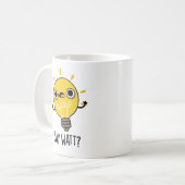 Say Watt Funny Light Bulb Pub Kaffeetasse (Vorderseite Links)