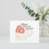 Say Wellness-Center Postkarte (Stehend Vorderseite)