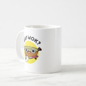 Say Wok Funny Chinese Wok Pun Kaffeetasse (Vorderseite Links)
