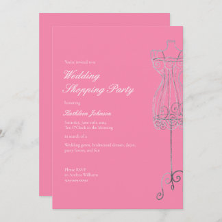 Say Yes to Dress Bridesmaid Shopping Party Einladung