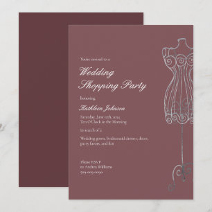 Say Yes to Dress Bridesmaid Shopping Party Einladung