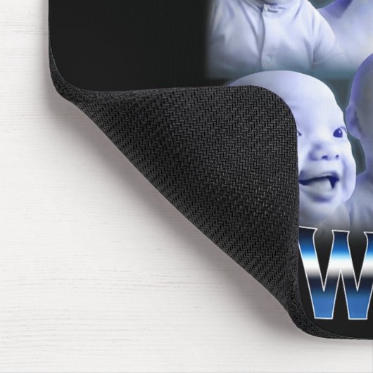 Say You Swear Ai Niche Baby Holding Back Laugh Gen Mousepad (Ecke)