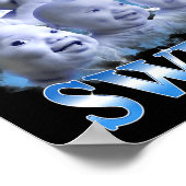 Say You Swear Ai Niche Baby Holding Back Laugh Gen Poster (Ecke)