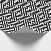 Sayagata fett japan traditionelles Muster weiß Lin Geschenkpapier (Ecke)