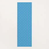 Sayagata Muster, Japanisch, Blau und Baby Blue Yogamatte (Rückseite)