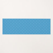 Sayagata Muster, Japanisch, Blau und Baby Blue Yogamatte (Vorderseite (Horizontal))