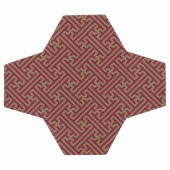 Sayagata Muster, Japanisch, Burgund und Gold Fußball (Flach)