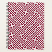 Sayagata Muster, Japanisch, Burgund und Weiß Planer (Vorderseite)