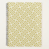 Sayagata Muster, Japanisch, Gold und Weiß Planer (Vorderseite)