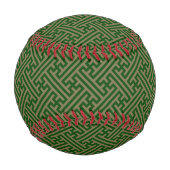 Sayagata-Muster, Japanisch, Grün und Gold Baseball (Vorderseite)