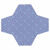 Sayagata-Muster, japanisch, Lila und blau Fußball (Flach)