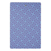 Sayagata-Muster, japanisch, Lila und blau Mini Klemmbrett (Rückseite)