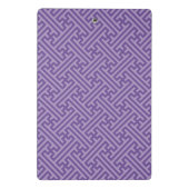 Sayagata-Muster, japanisch, Lila und rosa Mini Klemmbrett (Rückseite)