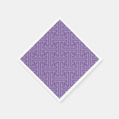 Sayagata-Muster, japanisch, Lila und rosa Serviette (Ecke)