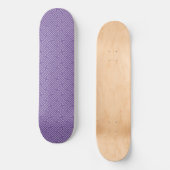 Sayagata-Muster, japanisch, Lila und rosa Skateboard (Vorderseite)