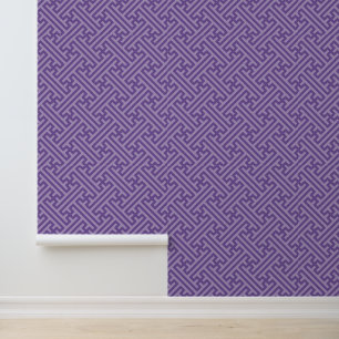 Sayagata-Muster, japanisch, Lila und rosa Tapete
