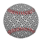 Sayagata-Muster, Japanisch, Schwarz und Weiß Baseball (Vorderseite)