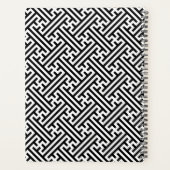 Sayagata-Muster, Japanisch, Schwarz und Weiß Planer (Rückseite)