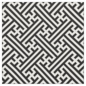 Sayagata-Muster, Japanisch, Schwarz und Weiß Stoff (Nahaufnahme)