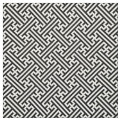 Sayagata-Muster, Japanisch, Schwarz und Weiß Stoff (Muster)