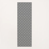 Sayagata-Muster, Japanisch, Schwarz und Weiß Yogamatte (Vorderseite)
