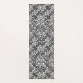 Sayagata-Muster, Japanisch, Schwarz und Weiß Yogamatte (Rückseite)