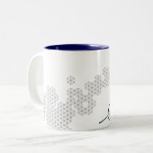 Saybrook "Blume von Leben" Kaffee-Tasse Zweifarbige Tasse (Vorderseite Links)