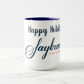 Saybrook Happy Holidays Tasse (Zentrum)