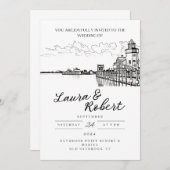 Saybrook Point Resort und Marina Venue Einladung (Vorne/Hinten)