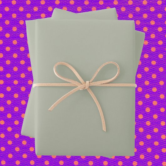 Saybrook Sage Solid Color Geschenkpapier Set