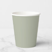 Saybrook Sage Solid Color Pappbecher (Vorderseite)