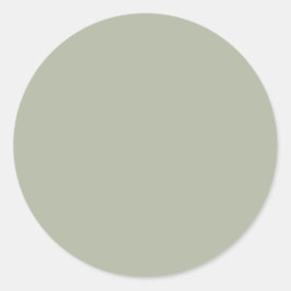 Saybrook Sage Solid Color Runder Aufkleber