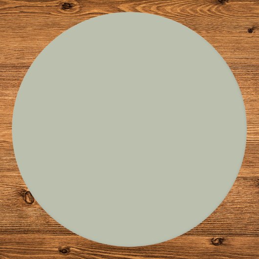 Saybrook Sage Solid Color Runder Pappuntersetzer