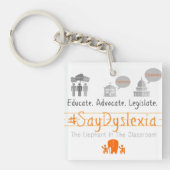 #SayDyslexia Schlüsselanhänger (Vorderseite)