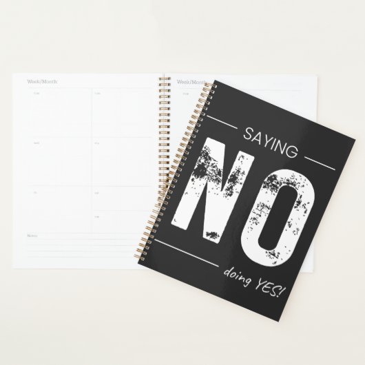 Saying NO, Doing YES! Sarcastic Humor Design Planer (Anzeige)