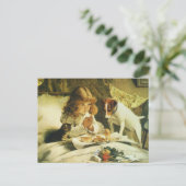 Saying Our Prayers, Charles Burton Barber wird sus Postkarte (Stehend Vorderseite)